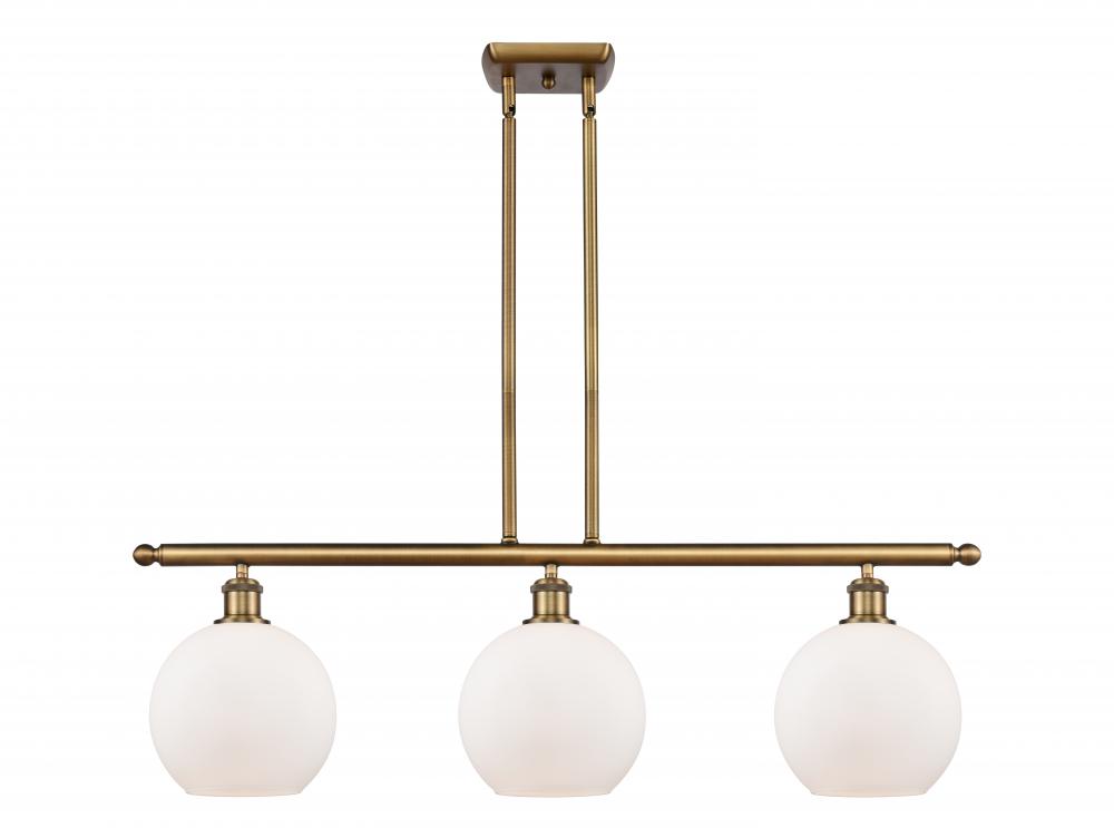Athens - 3 Light - 36 inch - Brushed Brass - Stem hung - Island Light
