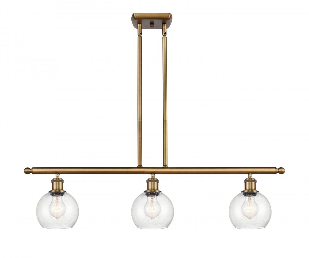 Athens - 3 Light - 36 inch - Brushed Brass - Stem hung - Island Light