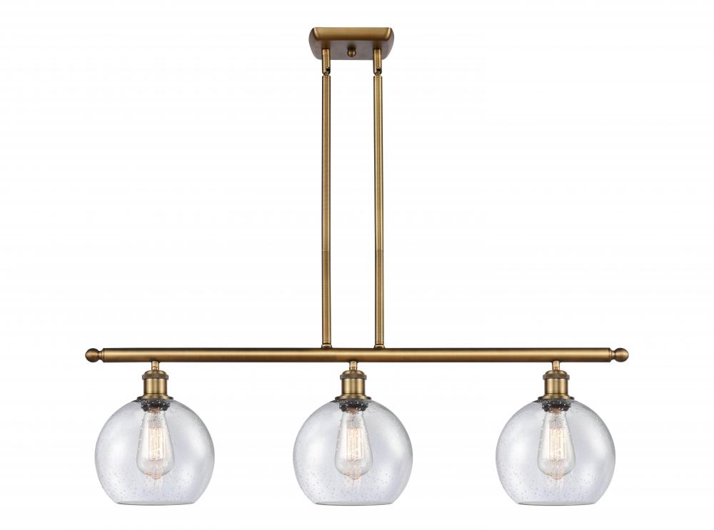 Athens - 3 Light - 36 inch - Brushed Brass - Stem hung - Island Light