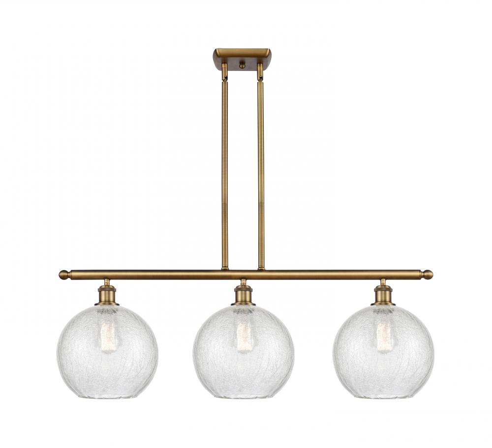 Athens - 3 Light - 37 inch - Brushed Brass - Stem Hung - Island Light
