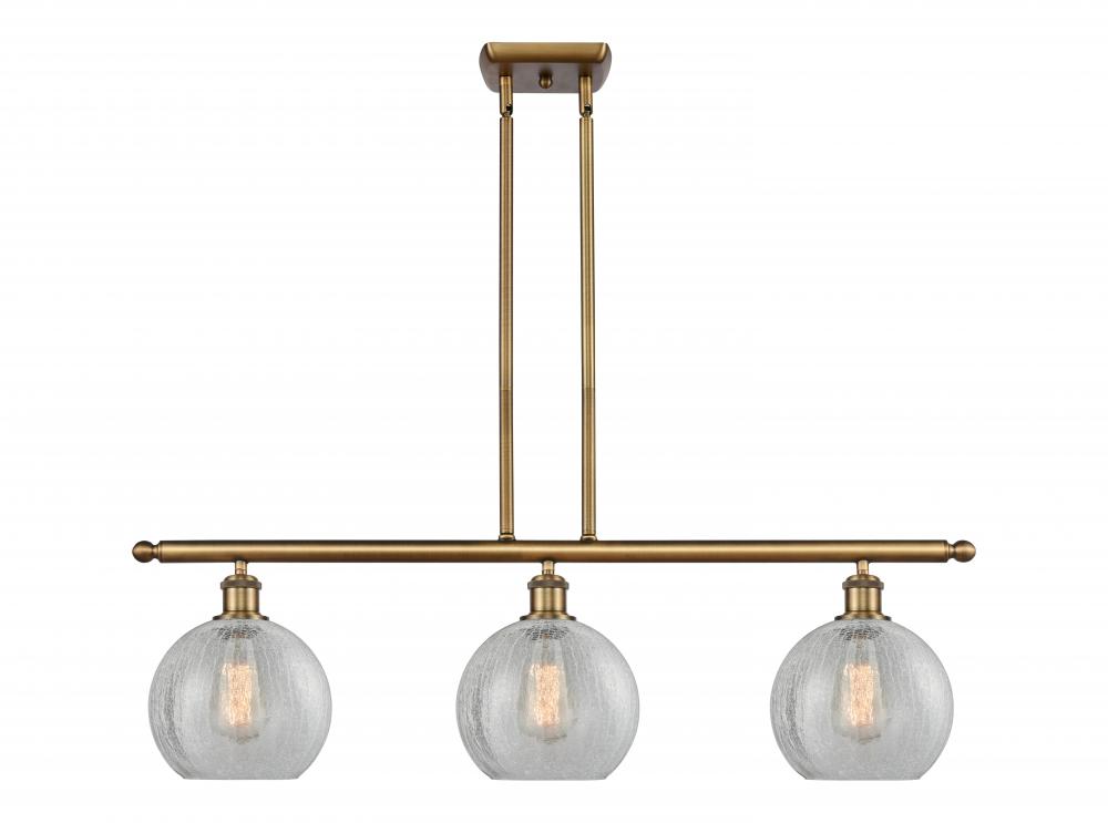 Athens - 3 Light - 36 inch - Brushed Brass - Stem hung - Island Light