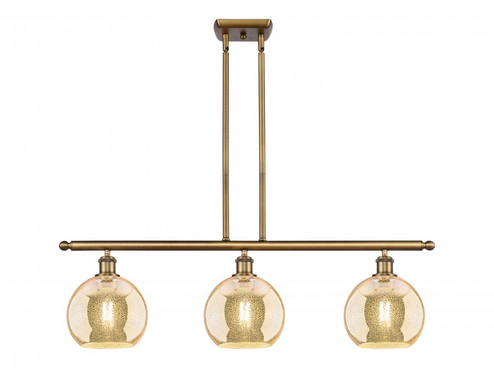 Athens - 3 Light - 36 inch - Brushed Brass - Stem hung - Island Light