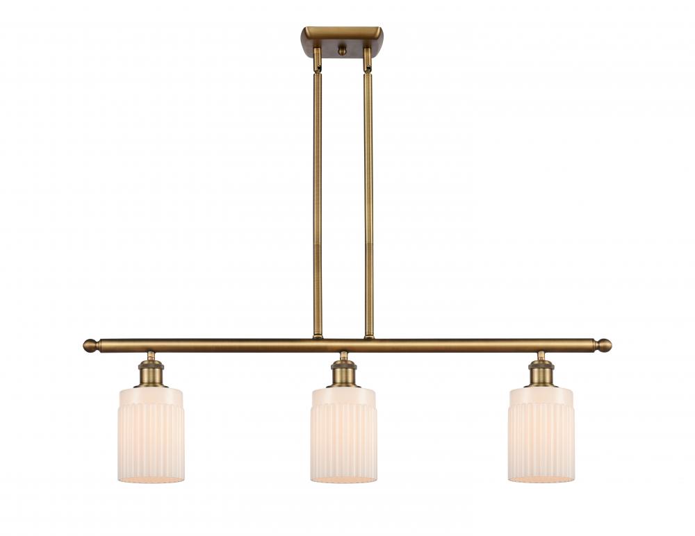 Hadley - 3 Light - 36 inch - Brushed Brass - Stem hung - Island Light