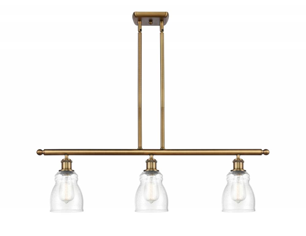 Ellery - 3 Light - 36 inch - Brushed Brass - Stem hung - Island Light