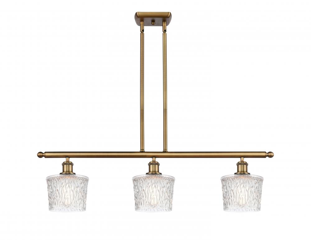 Niagara - 3 Light - 36 inch - Brushed Brass - Stem hung - Island Light