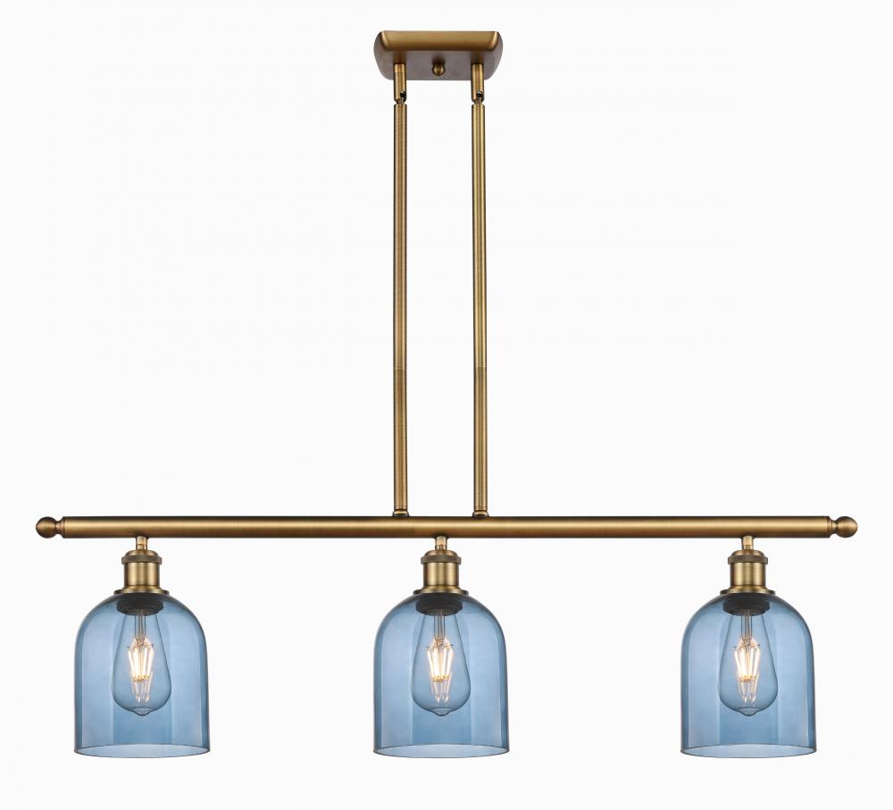 Bella - 3 Light - 36 inch - Brushed Brass - Stem hung - Island Light