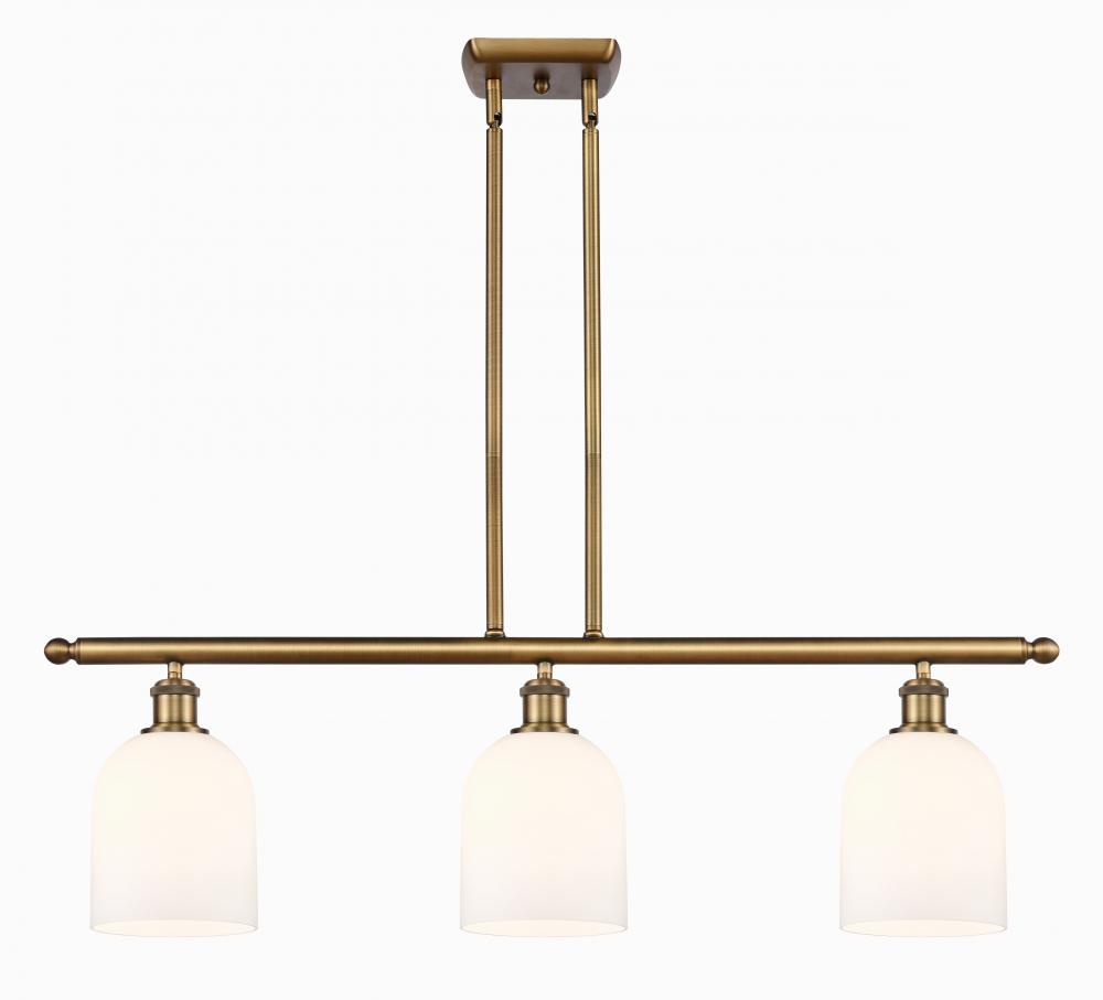 Bella - 3 Light - 36 inch - Brushed Brass - Stem hung - Island Light