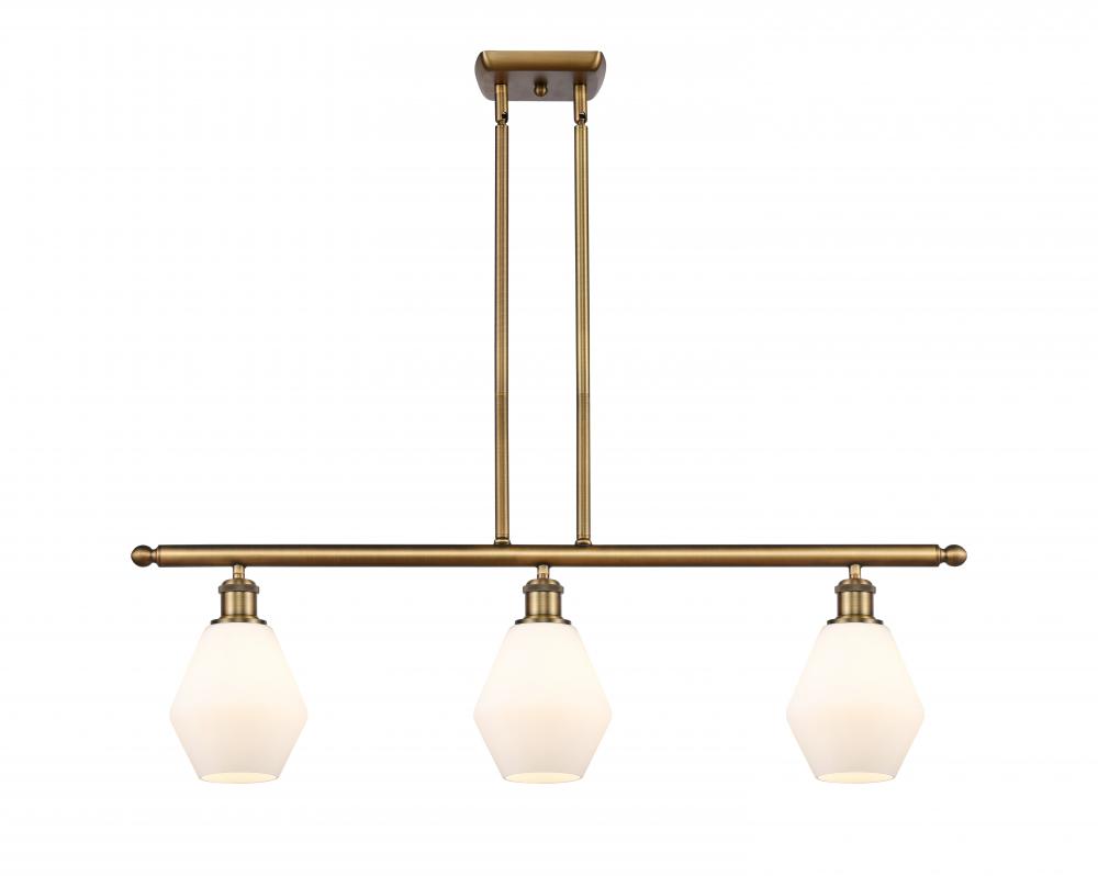 Cindyrella - 3 Light - 36 inch - Brushed Brass - Stem hung - Island Light