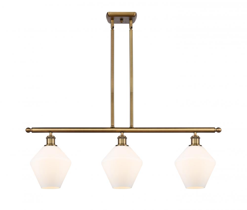Cindyrella - 3 Light - 36 inch - Brushed Brass - Stem hung - Island Light