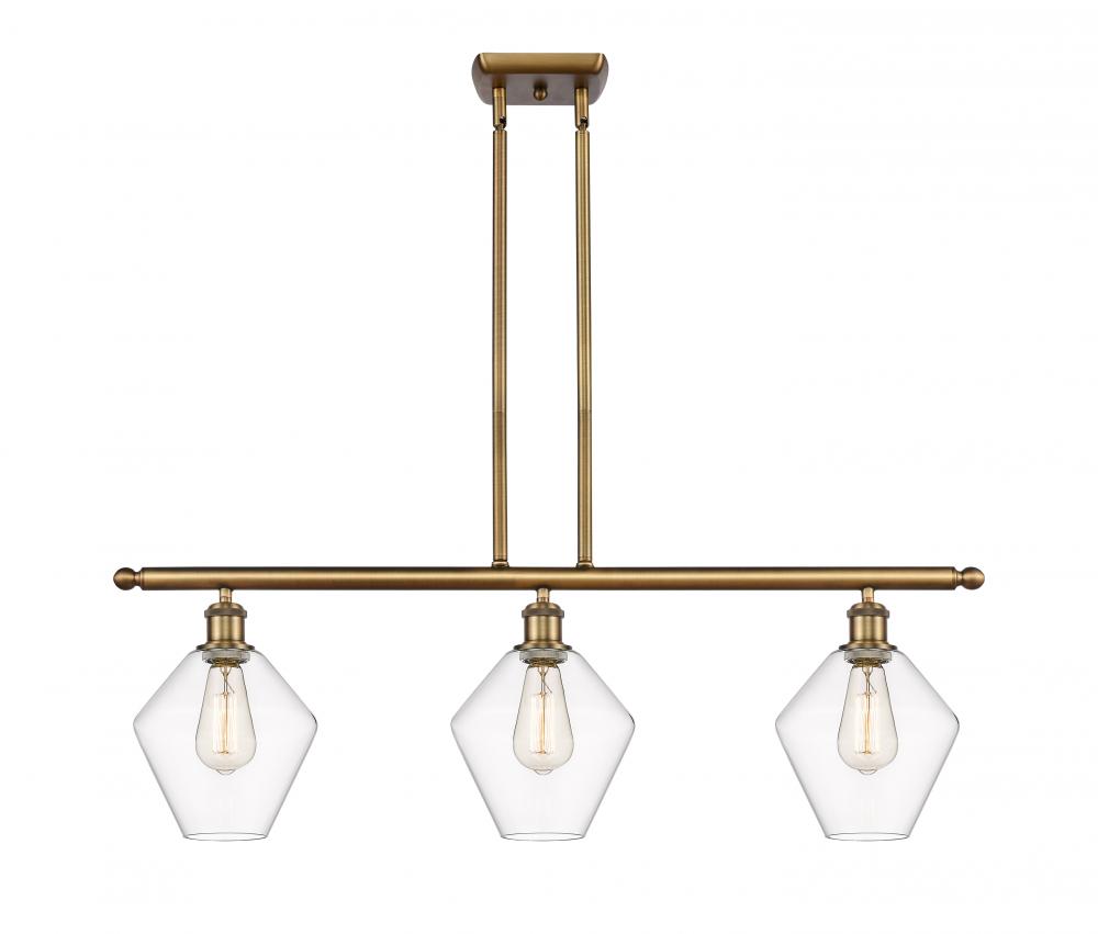 Cindyrella - 3 Light - 36 inch - Brushed Brass - Stem hung - Island Light