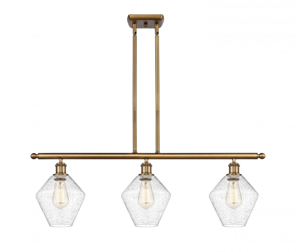 Cindyrella - 3 Light - 36 inch - Brushed Brass - Stem hung - Island Light