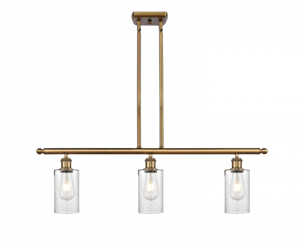 Clymer - 3 Light - 36 inch - Brushed Brass - Stem hung - Island Light