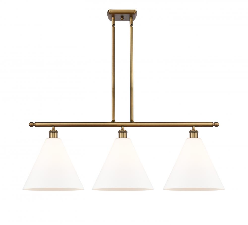 Berkshire - 3 Light - 39 inch - Brushed Brass - Stem hung - Island Light