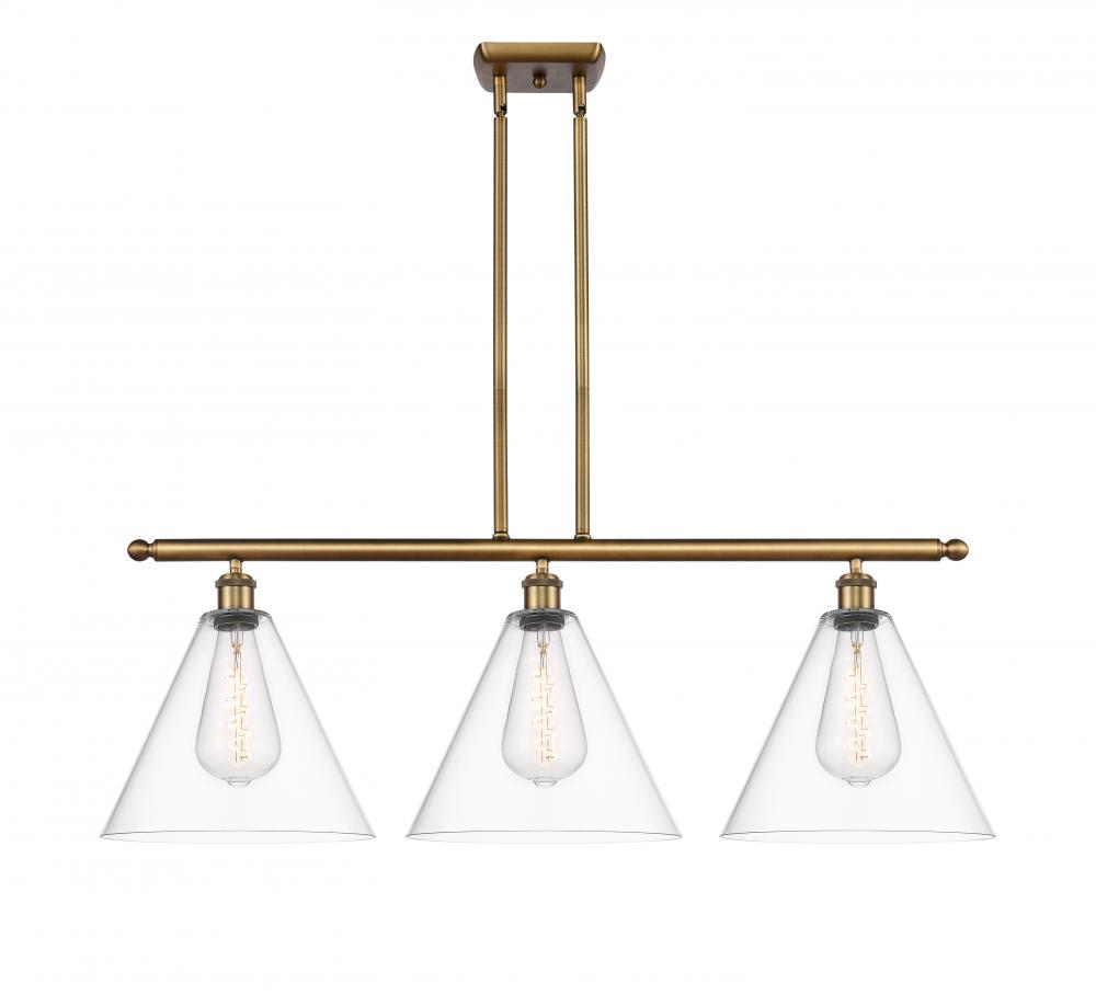 Berkshire - 3 Light - 39 inch - Brushed Brass - Stem hung - Island Light
