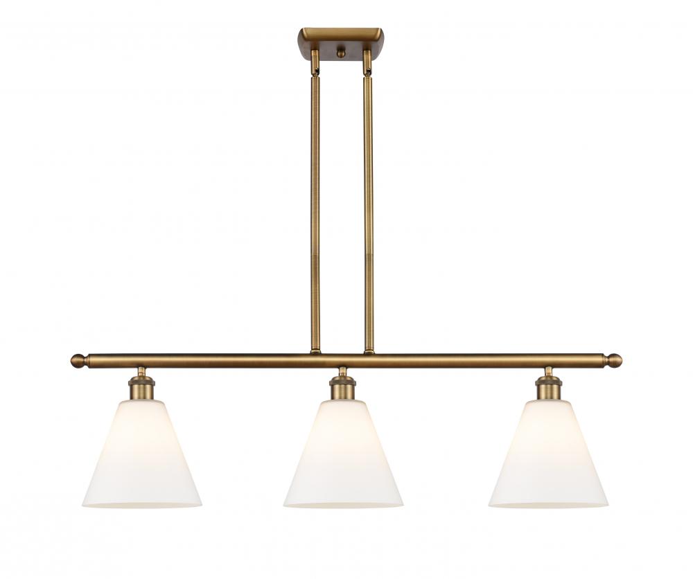 Berkshire - 3 Light - 36 inch - Brushed Brass - Stem hung - Island Light