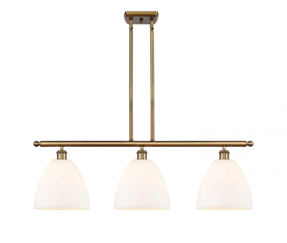 Bristol - 3 Light - 36 inch - Brushed Brass - Stem hung - Island Light