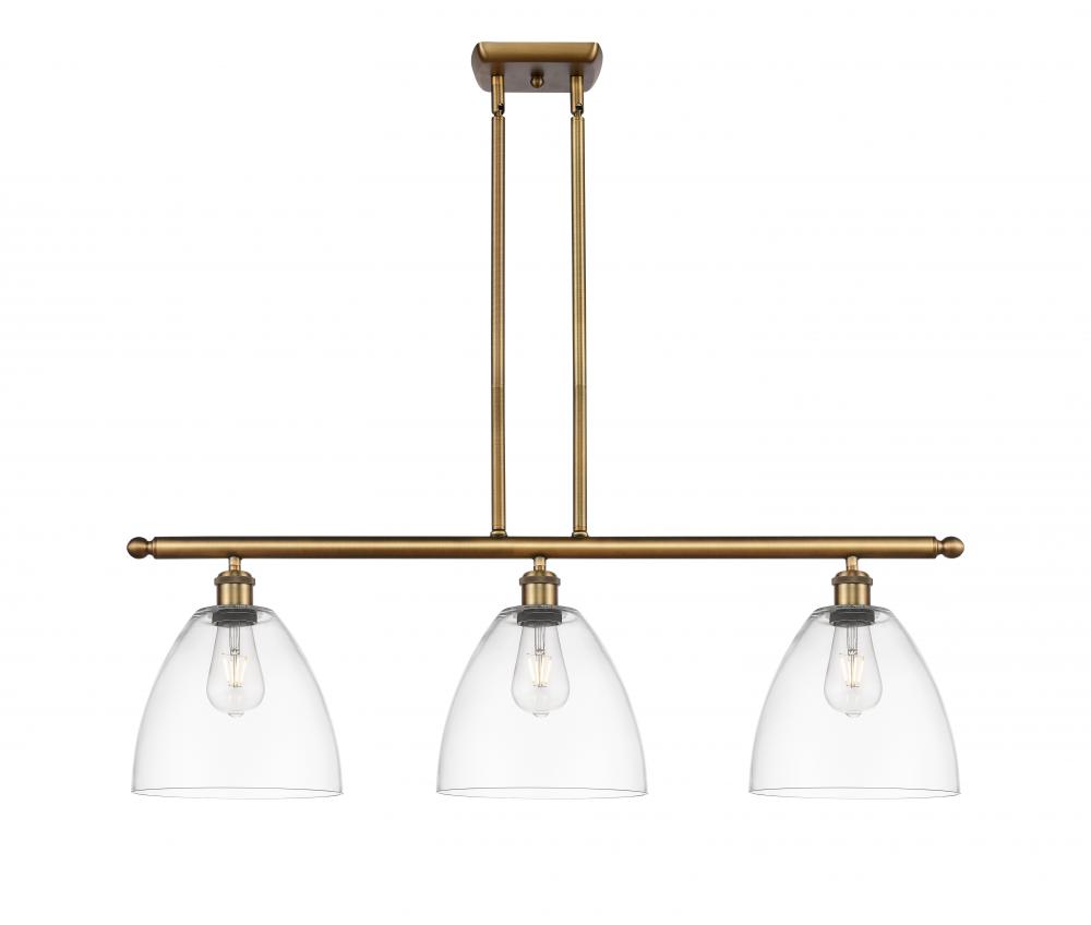 Bristol - 3 Light - 36 inch - Brushed Brass - Stem hung - Island Light