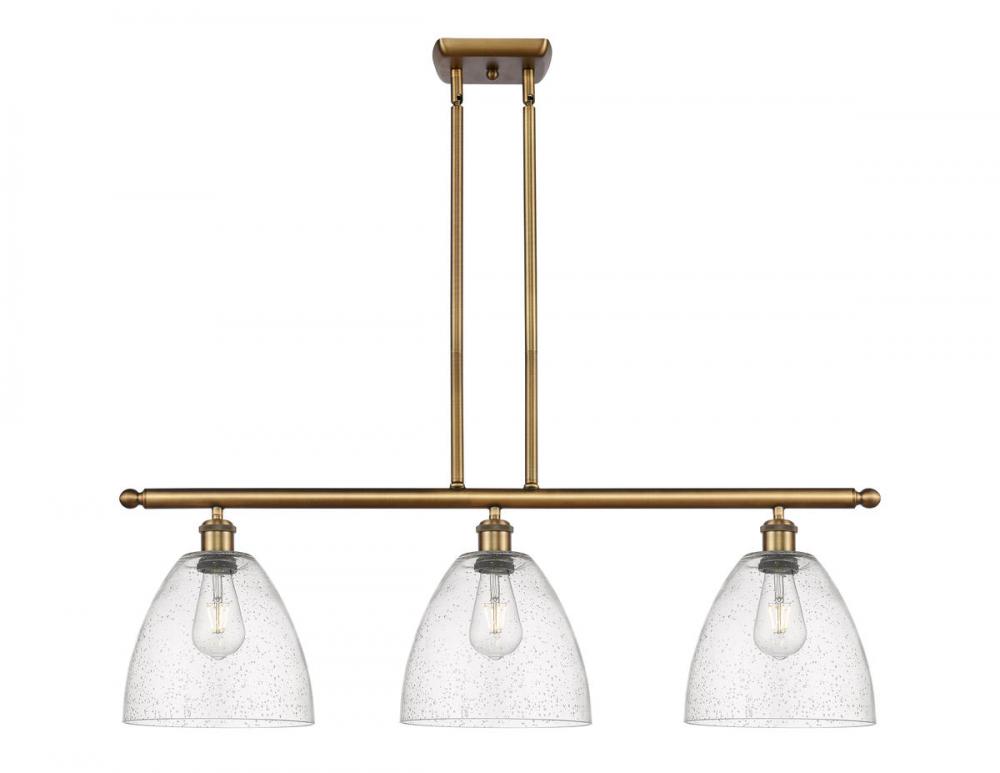 Bristol - 3 Light - 36 inch - Brushed Brass - Stem hung - Island Light