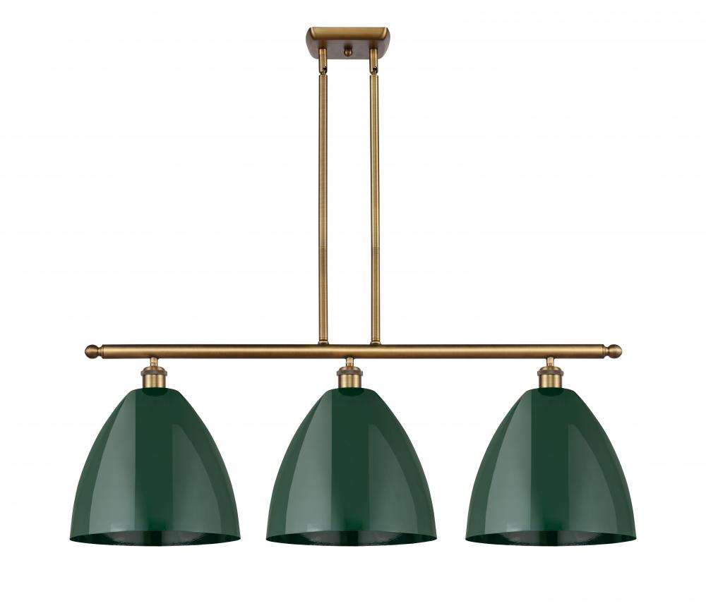 Plymouth - 3 Light - 39 inch - Brushed Brass - Stem hung - Island Light