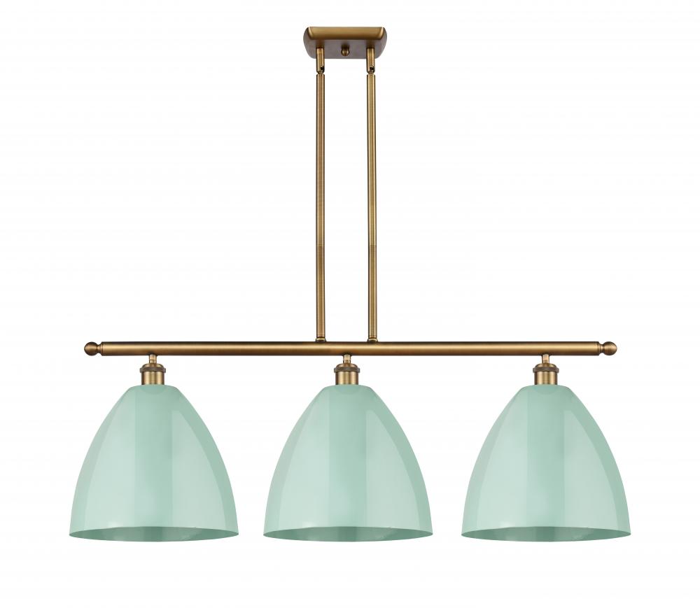 Plymouth - 3 Light - 39 inch - Brushed Brass - Stem hung - Island Light