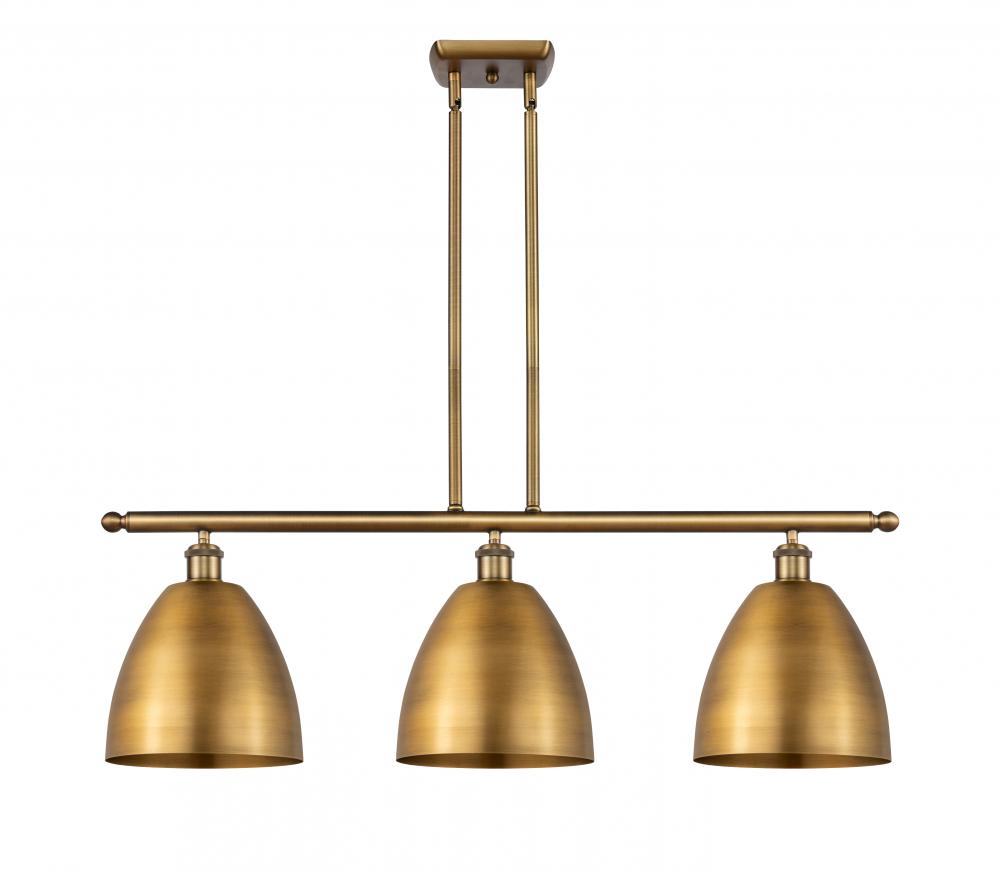 Bristol - 3 Light - 36 inch - Brushed Brass - Stem hung - Island Light