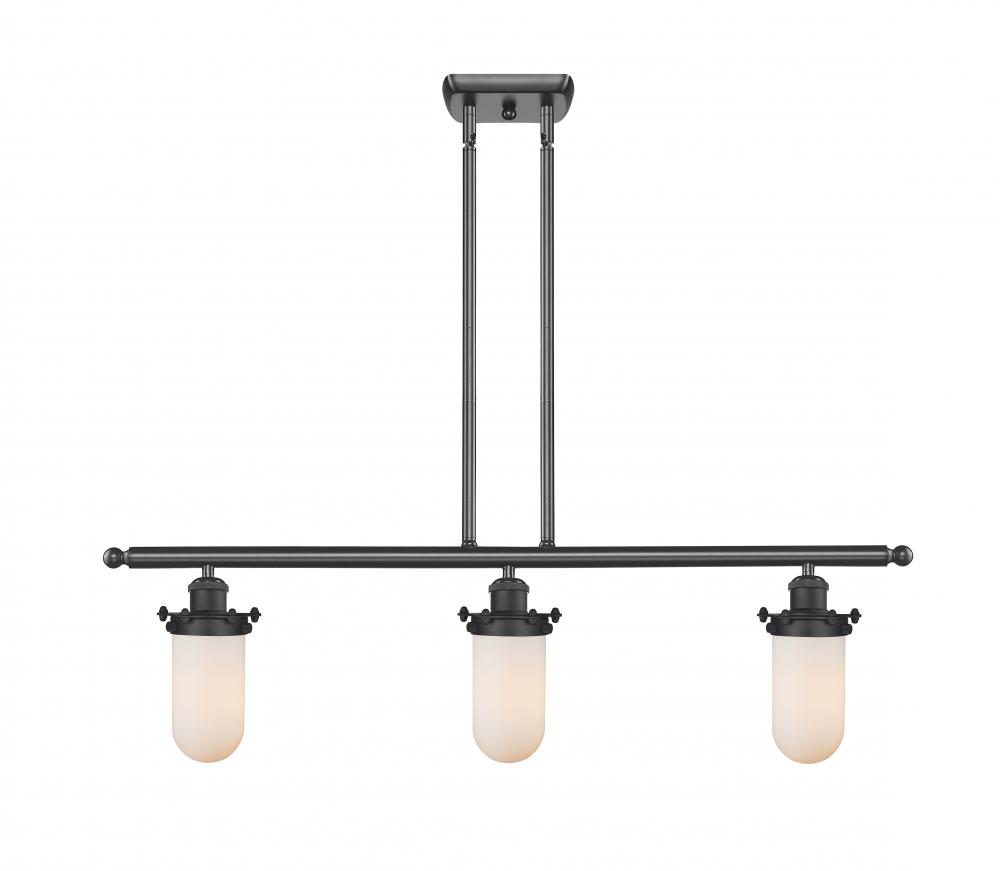 Kingsbury - 3 Light - 36 inch - Matte Black - Stem hung - Island Light