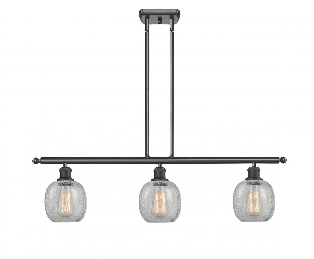 Belfast - 3 Light - 36 inch - Matte Black - Stem hung - Island Light