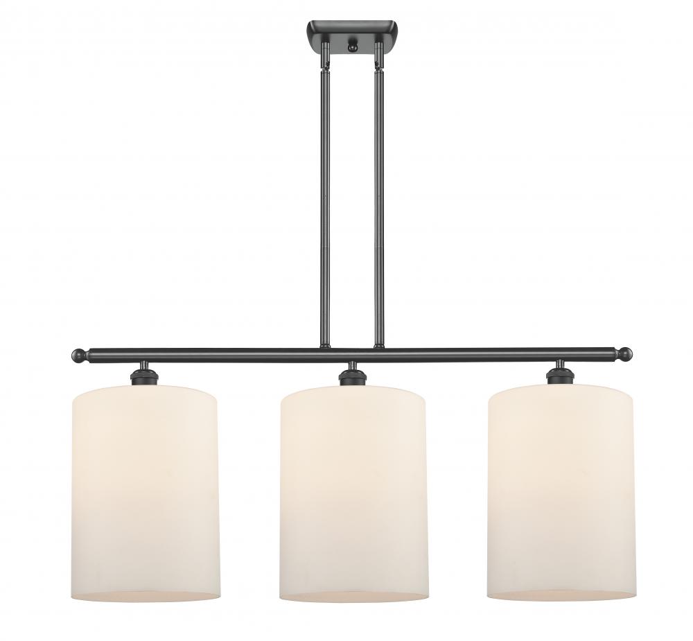 Cobbleskill - 3 Light - 36 inch - Matte Black - Stem hung - Island Light