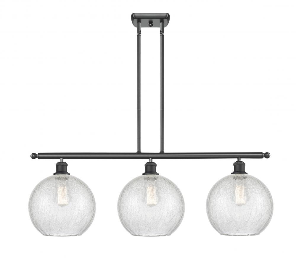 Athens - 3 Light - 37 inch - Matte Black - Stem Hung - Island Light