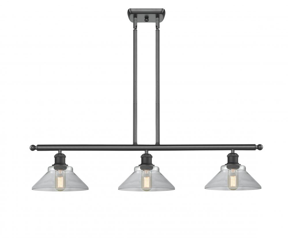 Orwell - 3 Light - 36 inch - Matte Black - Stem hung - Island Light