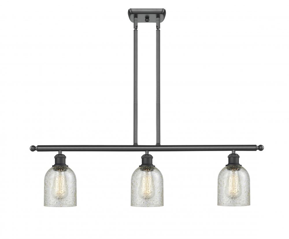 Caledonia - 3 Light - 36 inch - Matte Black - Stem hung - Island Light