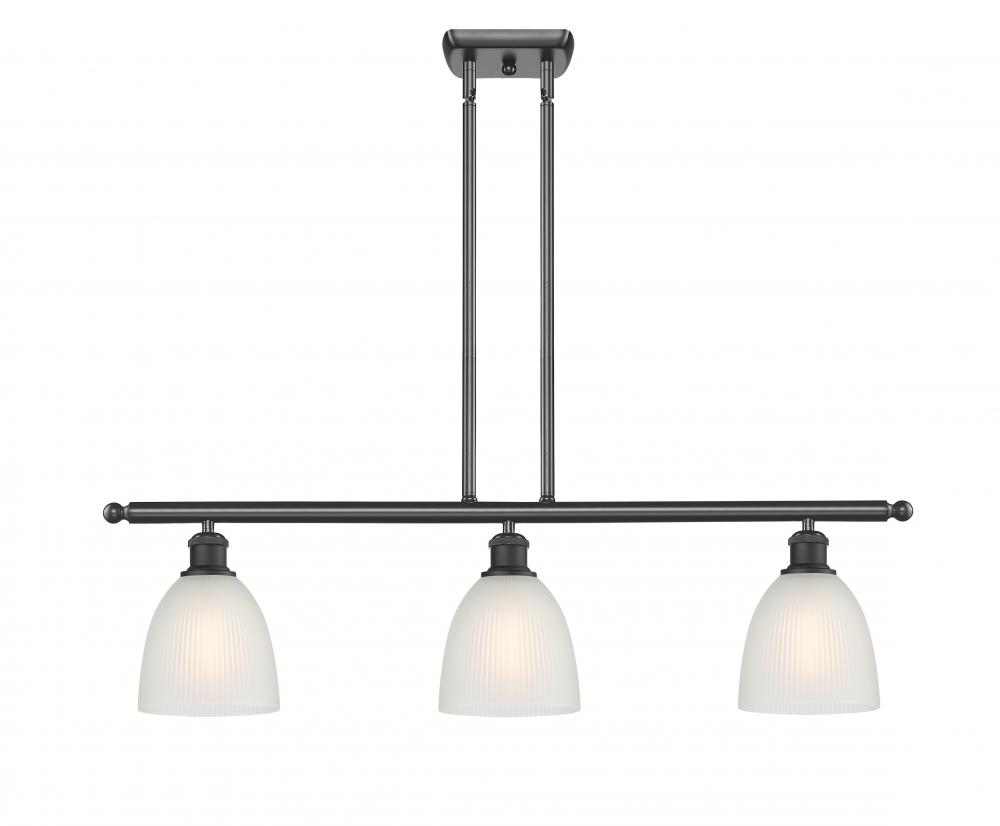 Castile - 3 Light - 36 inch - Matte Black - Stem hung - Island Light