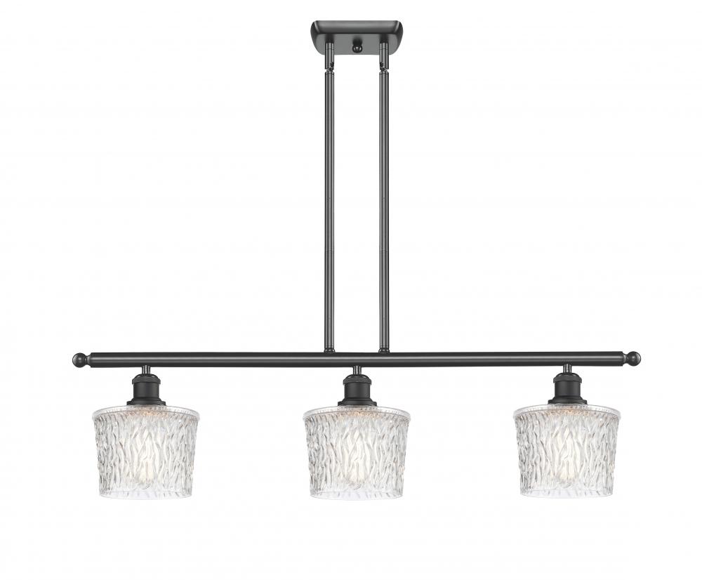 Niagara - 3 Light - 36 inch - Matte Black - Stem hung - Island Light