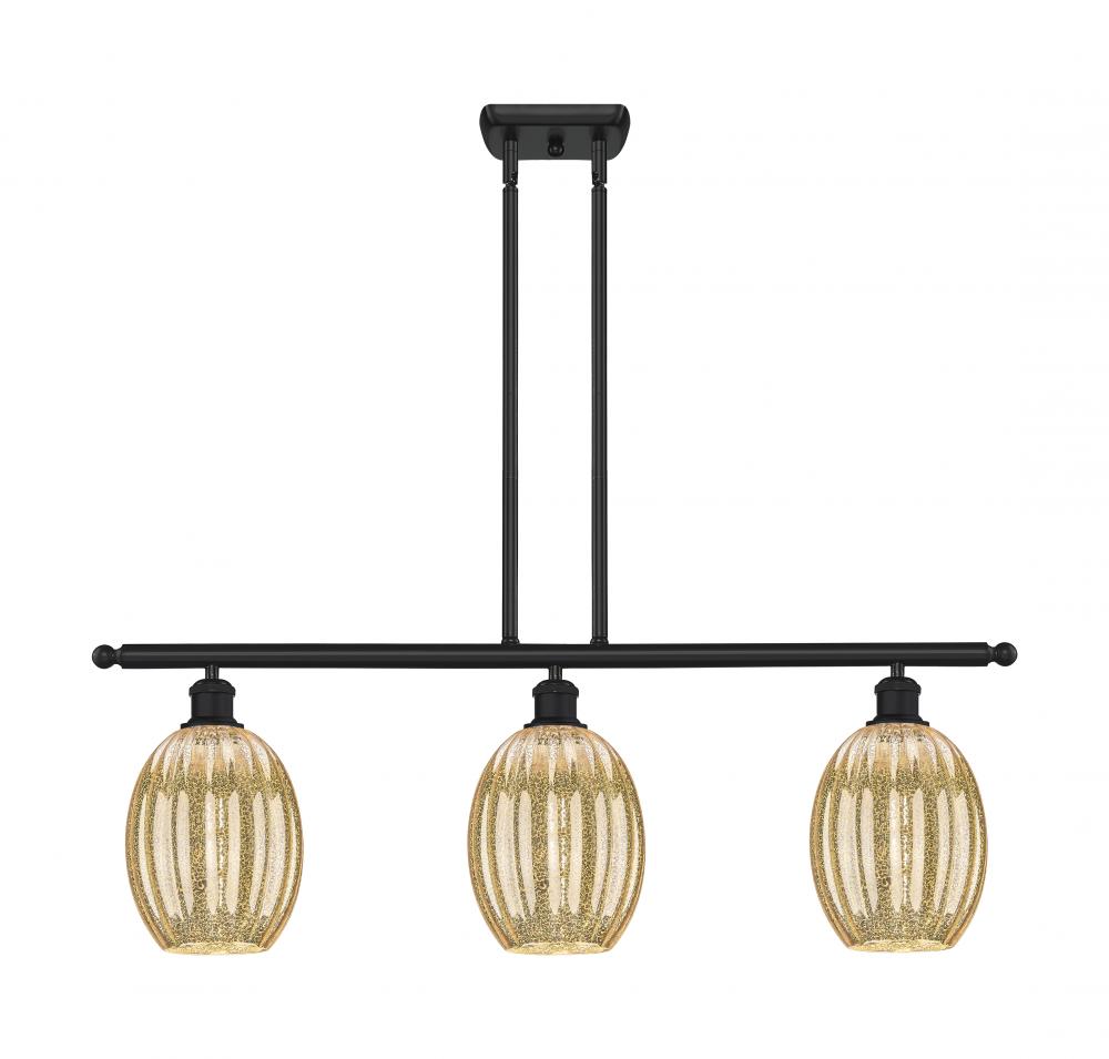Preston Bulb - 3 Light - 36 inch - Matte Black - Stem Hung - Island Light