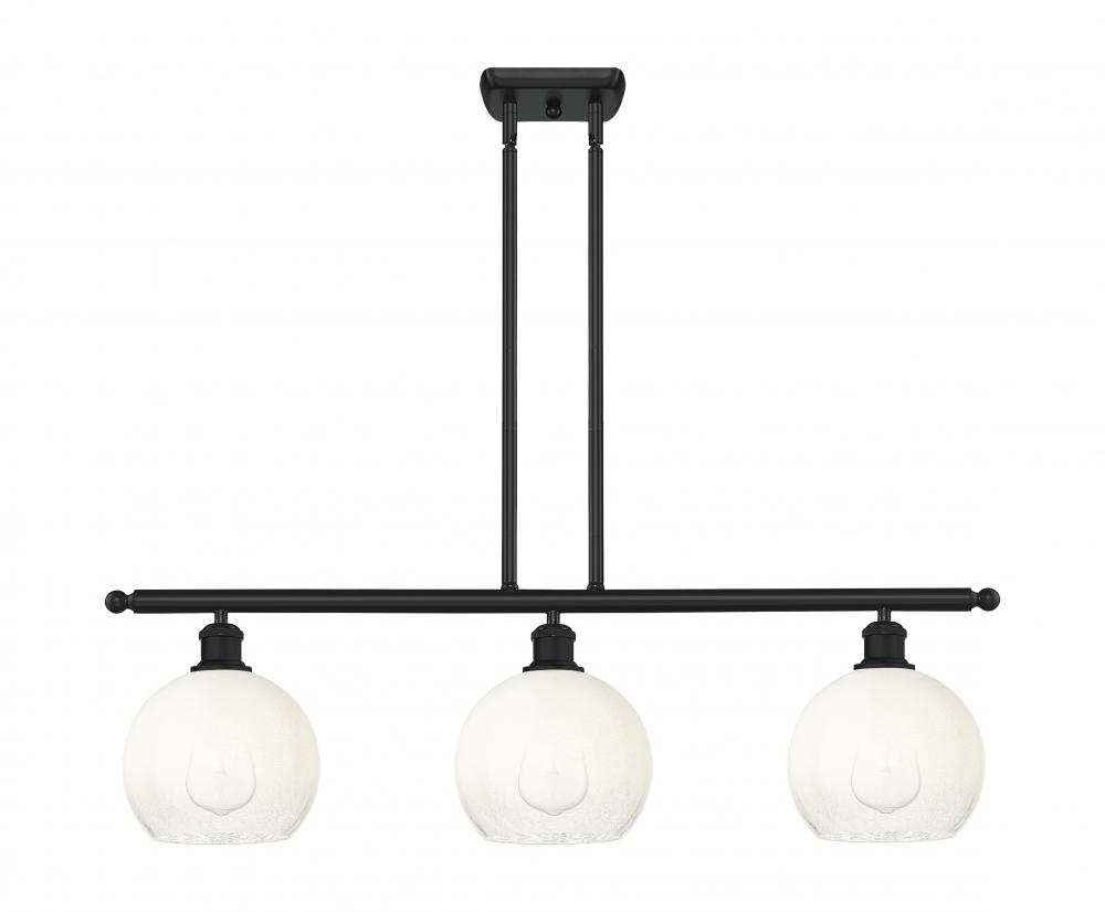 Brookhaven Globe - 3 Light - 36 inch - Matte Black - Stem Hung - Island Light
