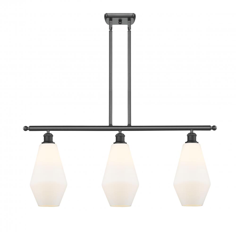 Cindyrella - 3 Light - 36 inch - Matte Black - Stem hung - Island Light