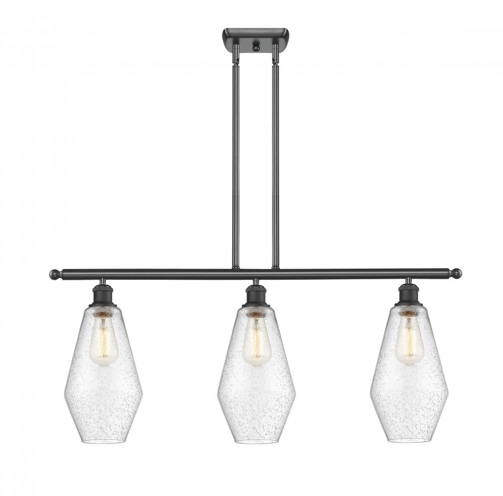 Cindyrella - 3 Light - 36 inch - Matte Black - Stem hung - Island Light