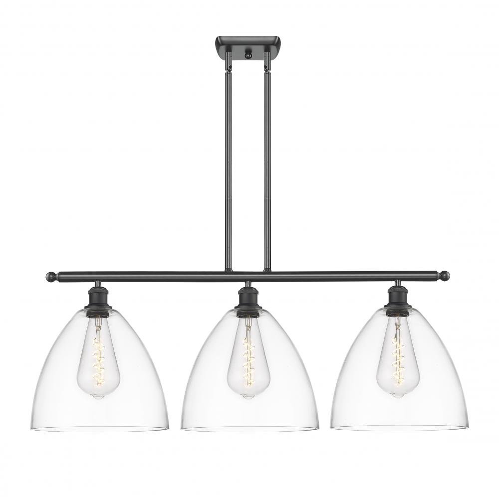 Bristol - 3 Light - 39 inch - Matte Black - Stem hung - Island Light