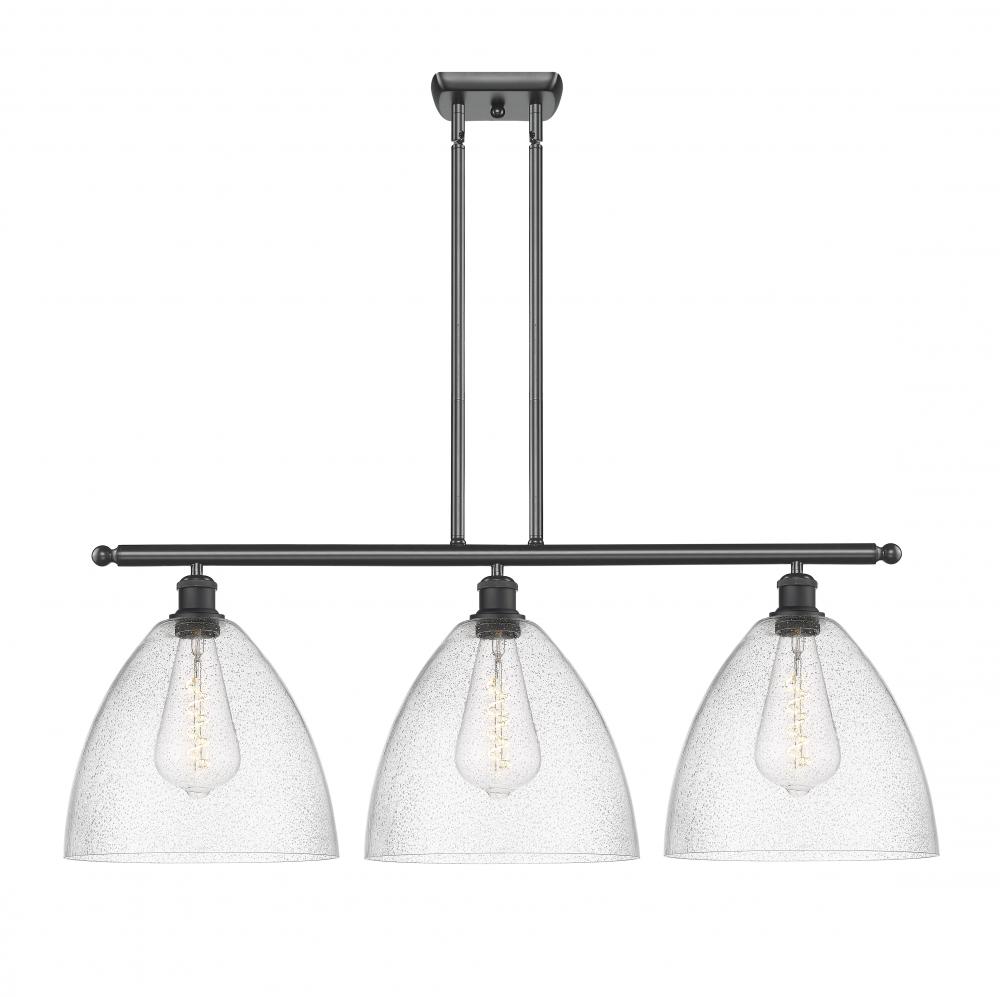 Bristol - 3 Light - 39 inch - Matte Black - Stem hung - Island Light