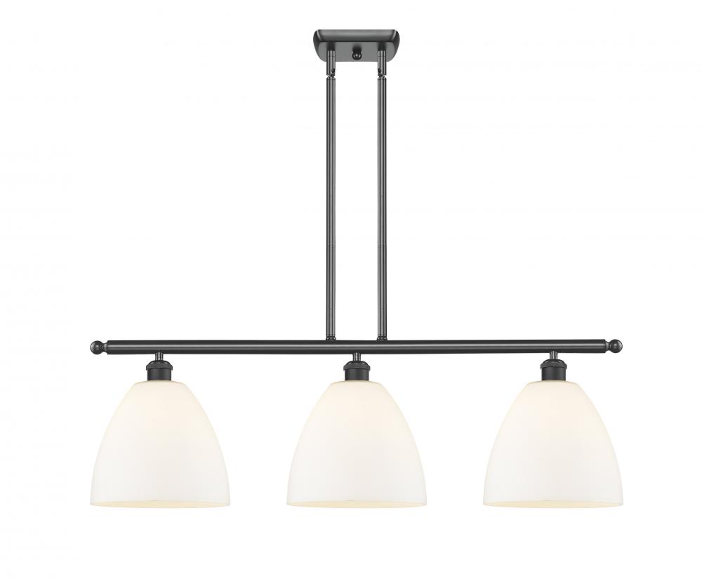 Bristol - 3 Light - 36 inch - Matte Black - Stem hung - Island Light
