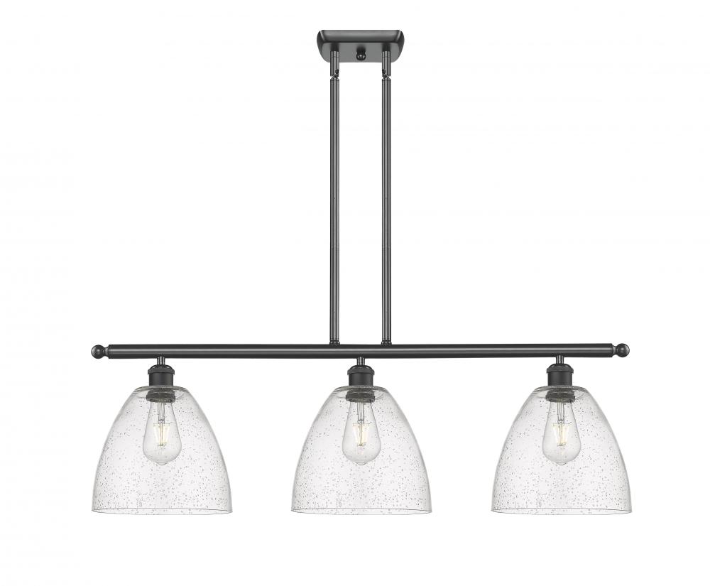 Bristol - 3 Light - 36 inch - Matte Black - Stem hung - Island Light