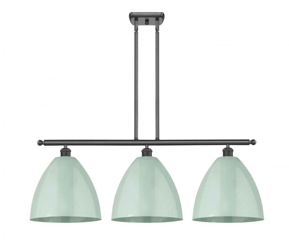 Plymouth - 3 Light - 39 inch - Matte Black - Stem hung - Island Light