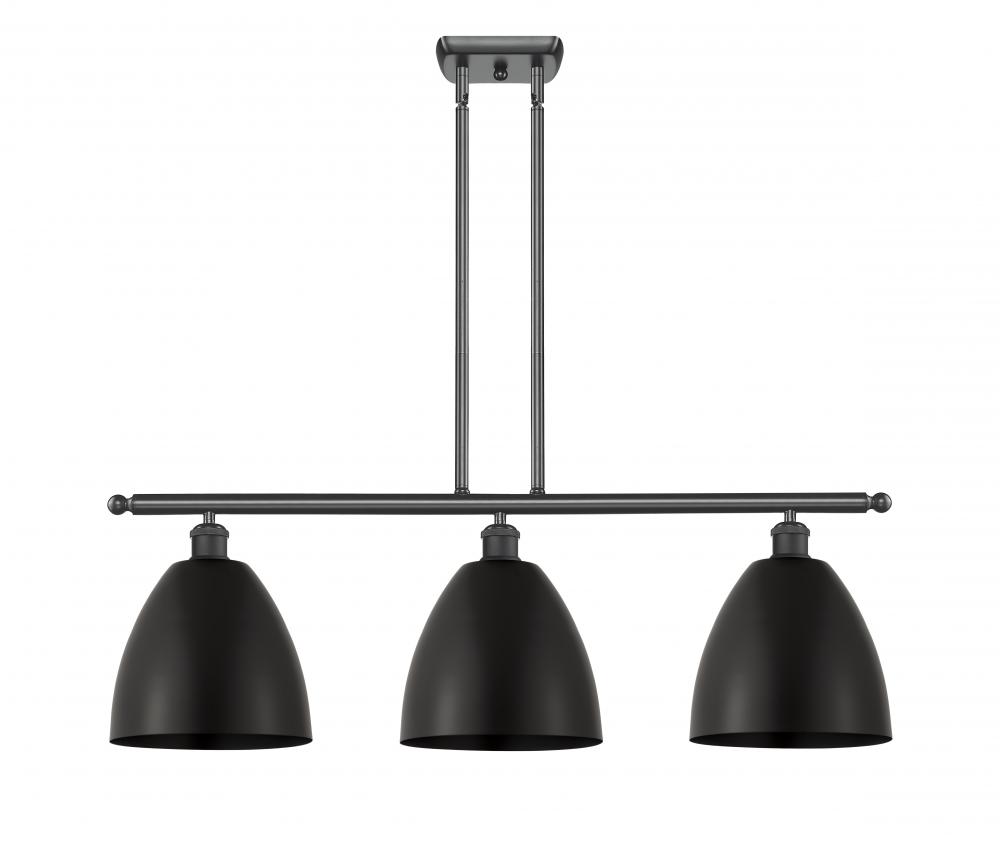 Bristol - 3 Light - 36 inch - Matte Black - Stem hung - Island Light