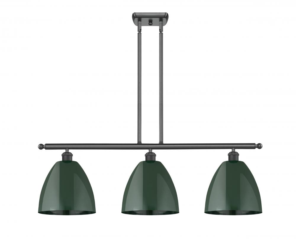 Plymouth - 3 Light - 36 inch - Matte Black - Stem hung - Island Light