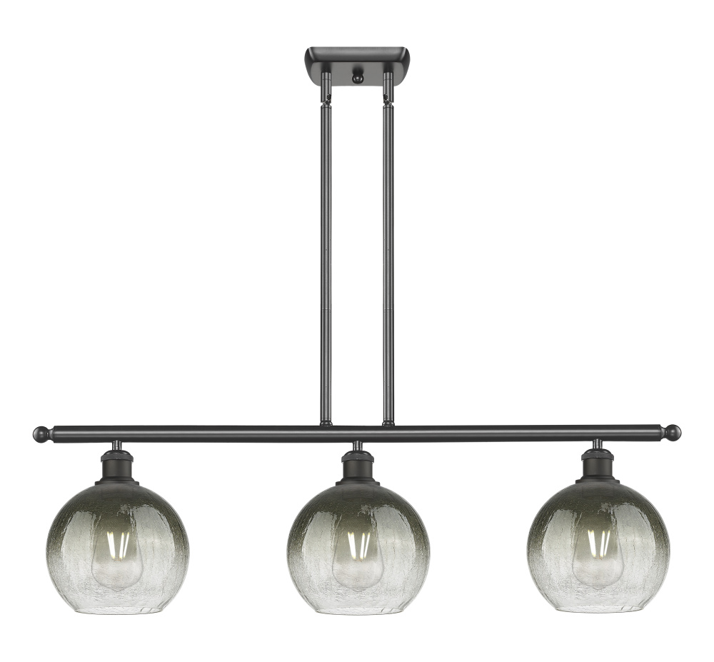 Brookhaven Globe - 3 Light - 36 inch - Oil Rubbed Bronze - Stem Hung - Island Light