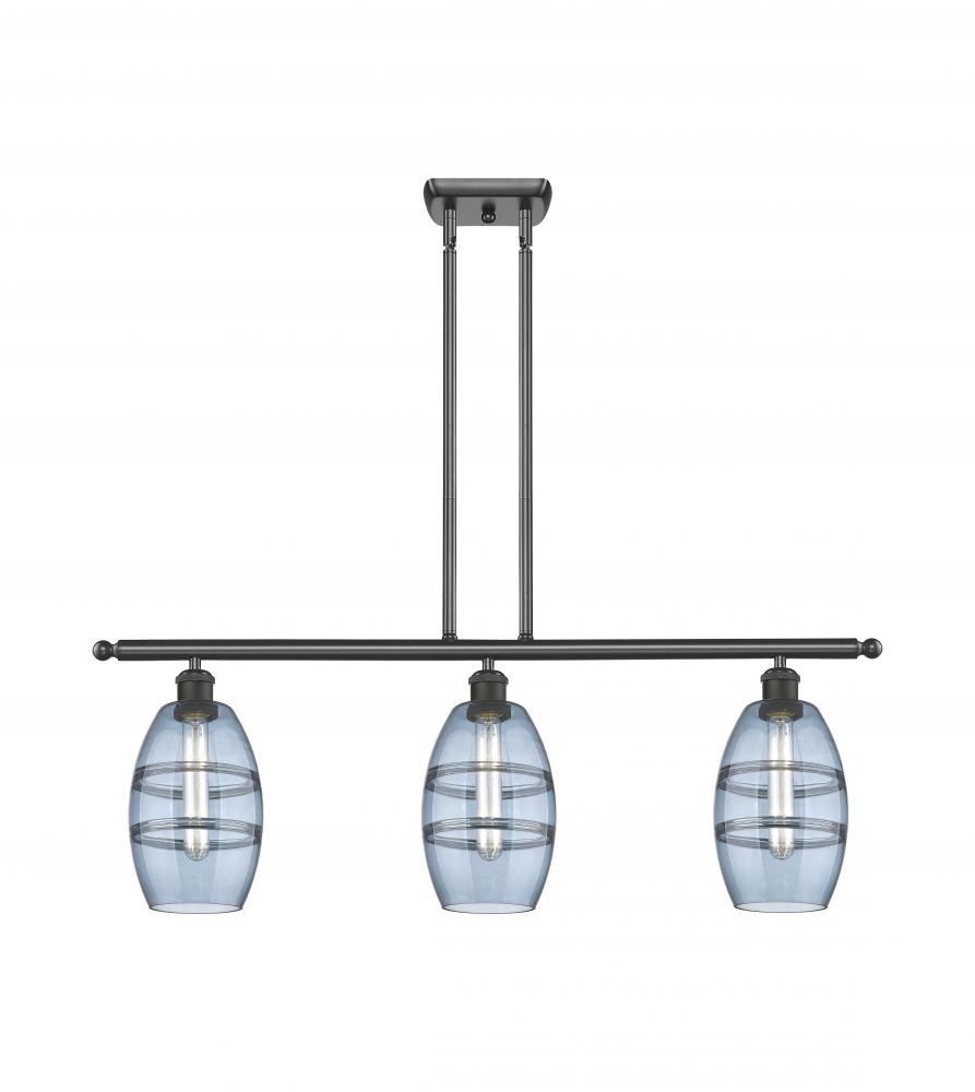 Vaz - 3 Light - 36 inch - Oil Rubbed Bronze - Stem hung - Island Light