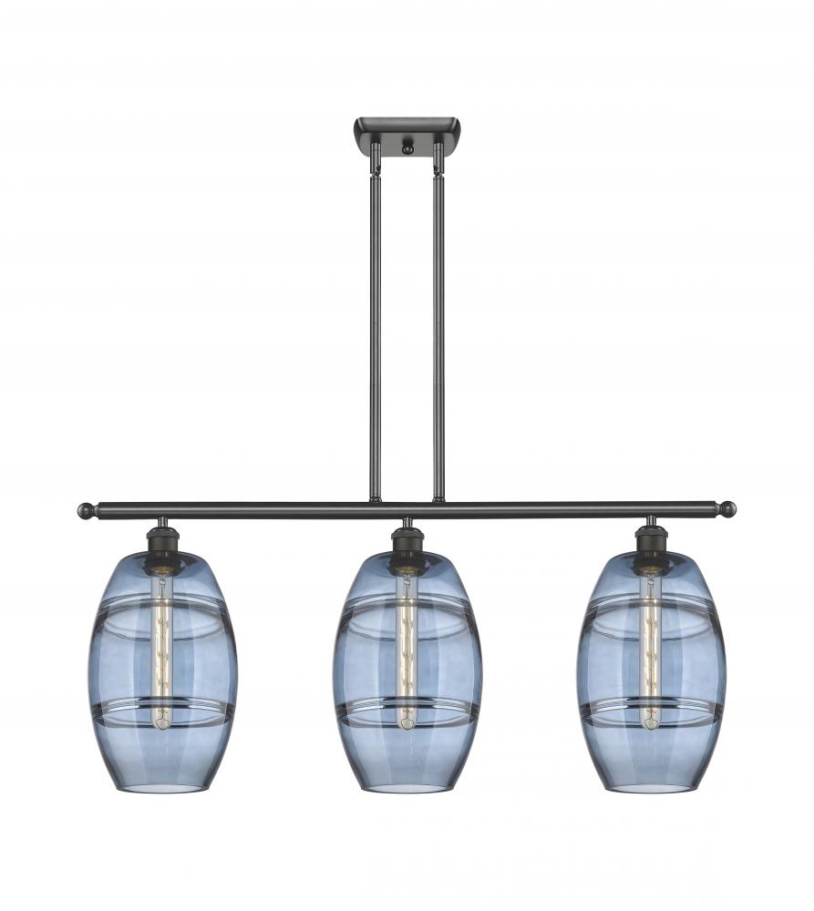 Vaz - 3 Light - 36 inch - Oil Rubbed Bronze - Stem hung - Island Light