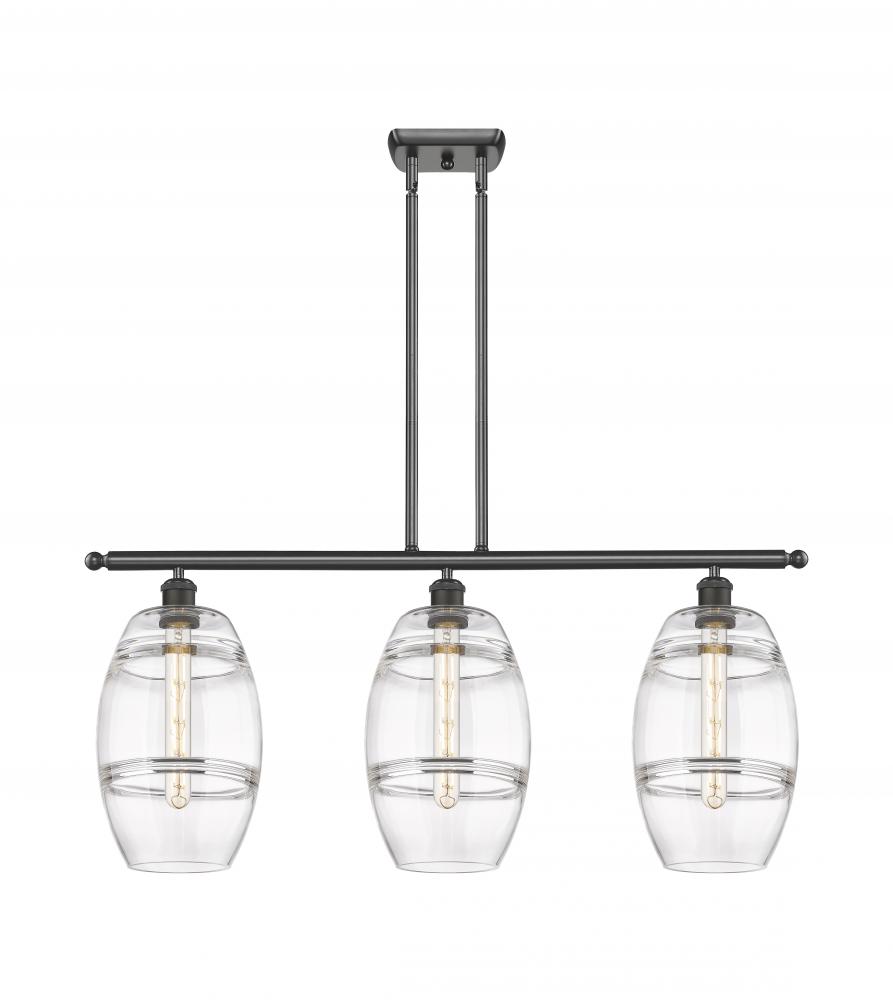 Vaz - 3 Light - 36 inch - Oil Rubbed Bronze - Stem hung - Island Light