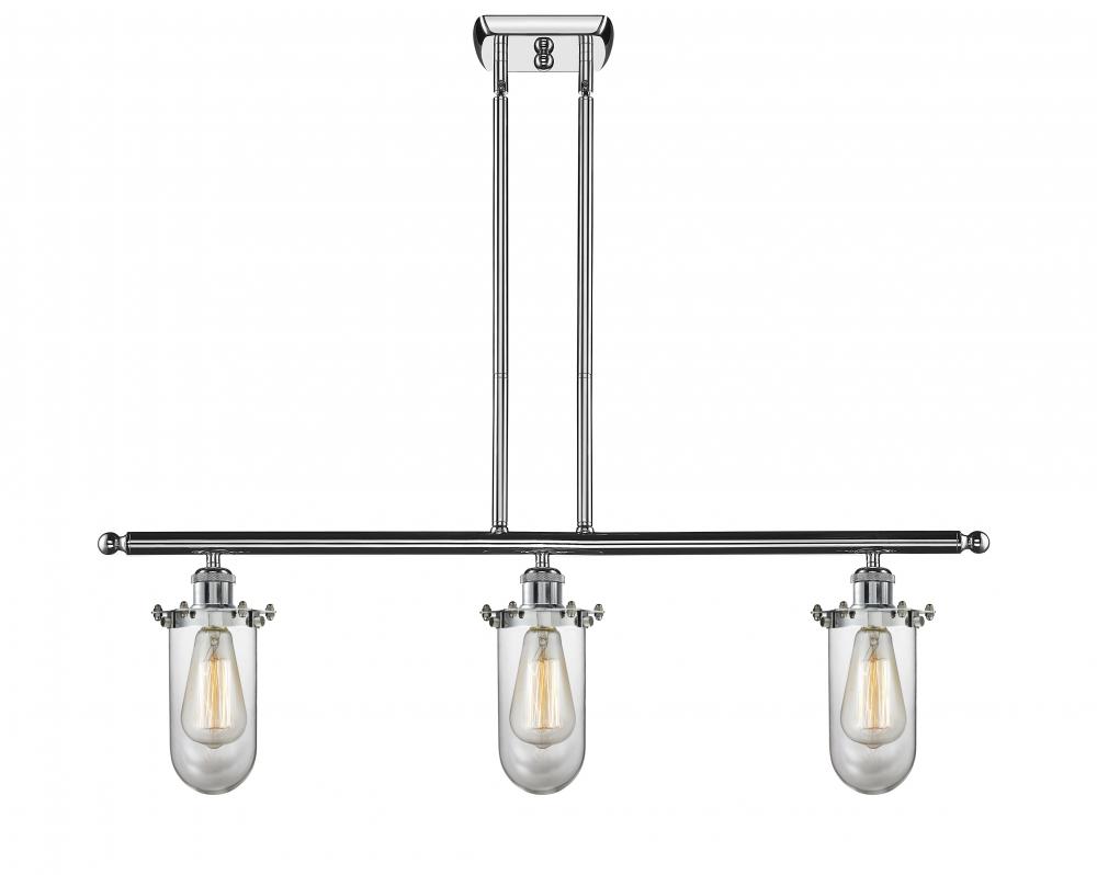 Kingsbury - 3 Light - 36 inch - Polished Chrome - Stem hung - Island Light