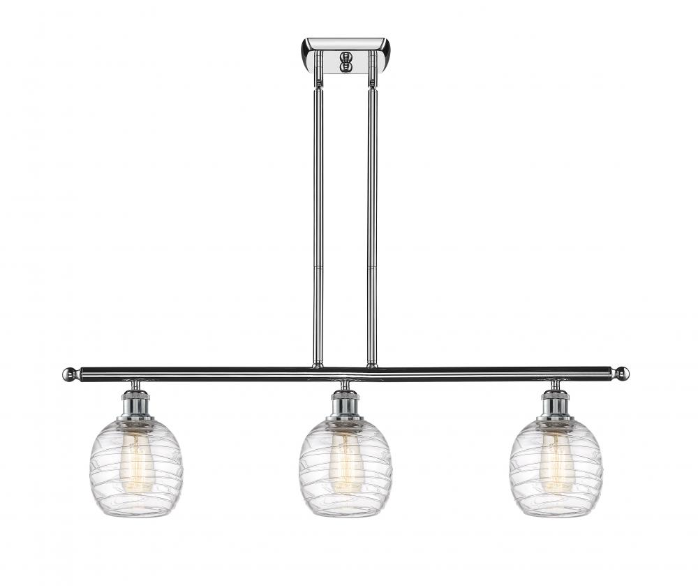 Belfast - 3 Light - 36 inch - Polished Chrome - Stem hung - Island Light